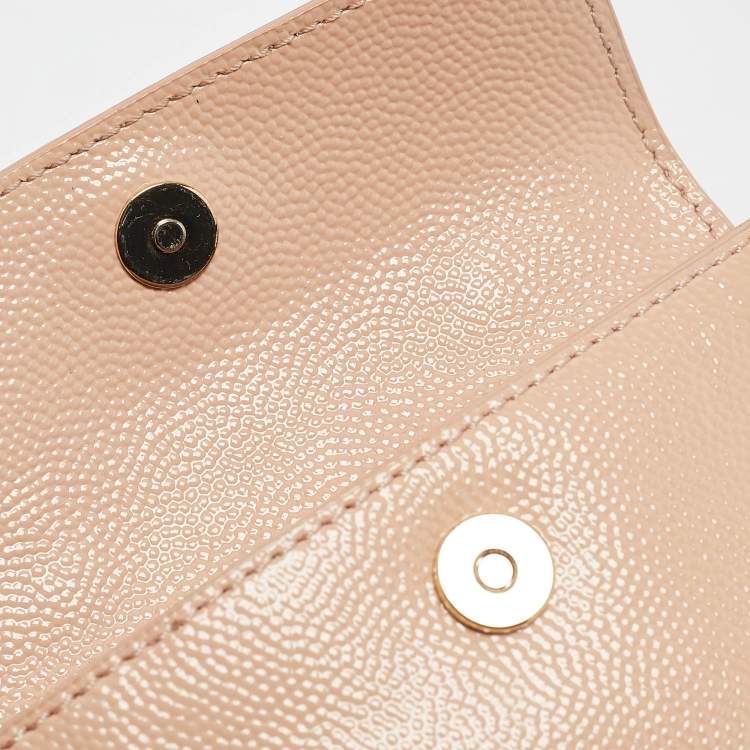 Pre Owned Tory Burch Peach Orange Patent Leather Robinson Waist Belt Bag