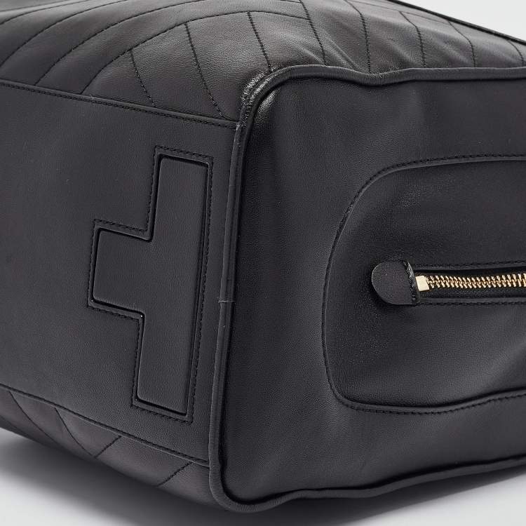 Pre Owned Tory Burch Black Leather Alexa Satchel