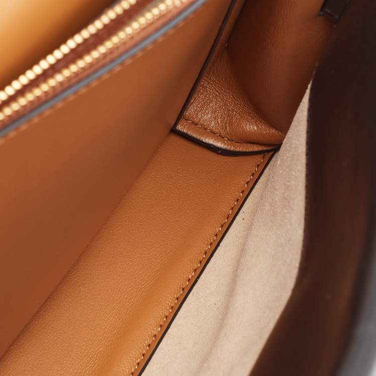 Pre Owned Tory Burch Black Leather Lee Radziwill Shoulder Bag