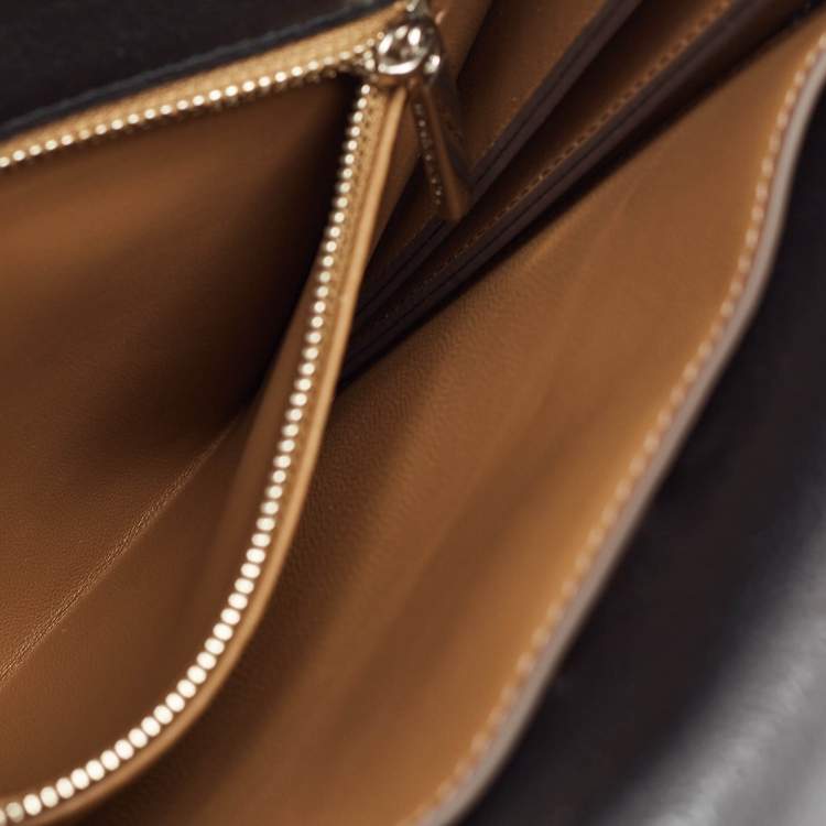 Pre Owned Tory Burch Black Leather Small Lee Radziwill Shopper Tote