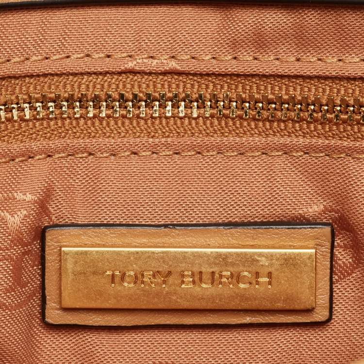 Pre Owned Tory Burch Tan Leather Alexa Shoulder Bag