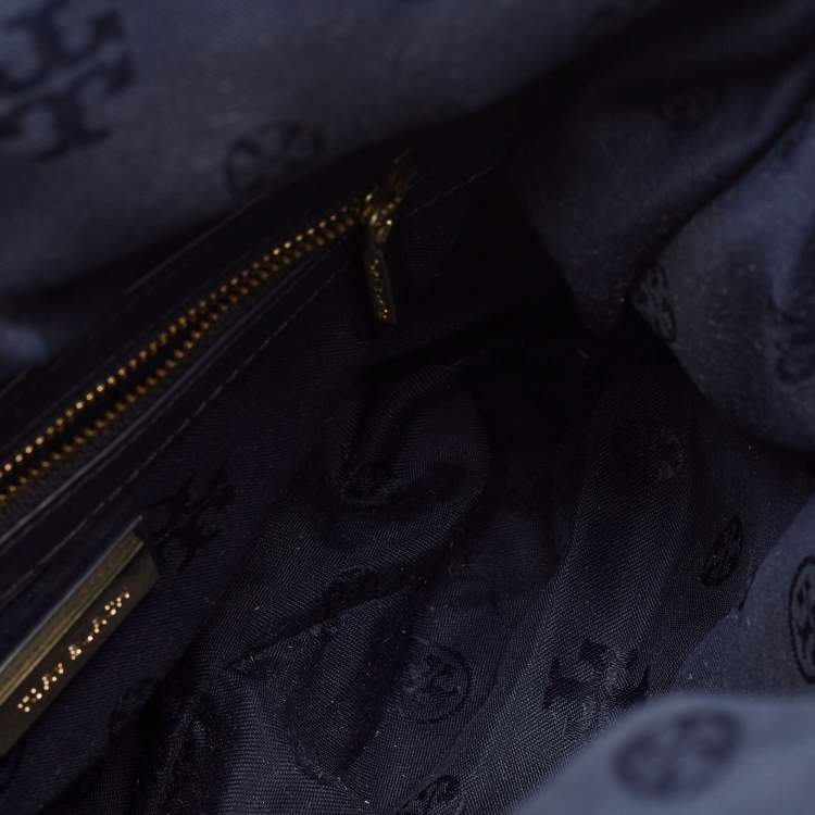 Pre Owned Tory Burch Multicolor Jacquard Fabric Finley Fold Over Tote