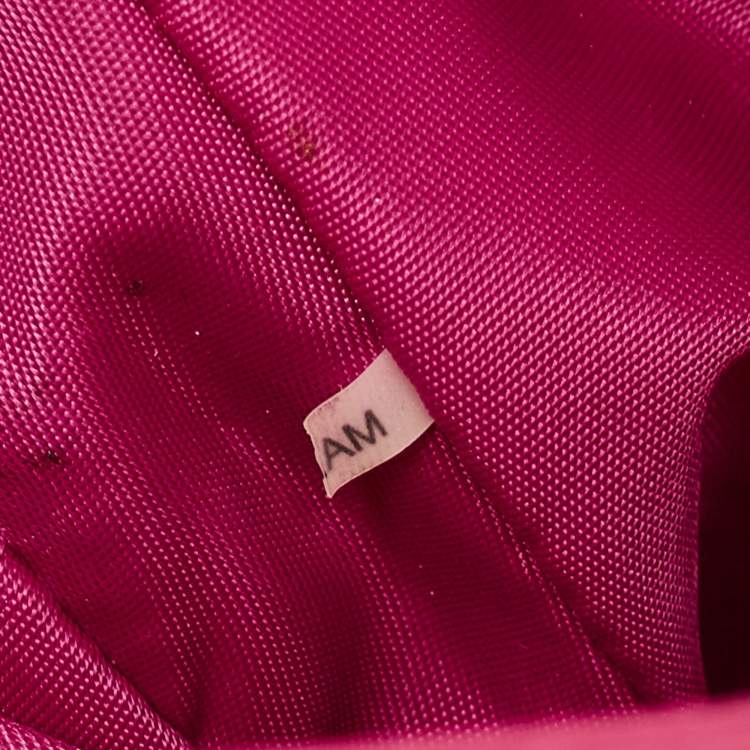 Pre Owned Tory Burch Pink Leather Mini Amanda Crossbody Bag