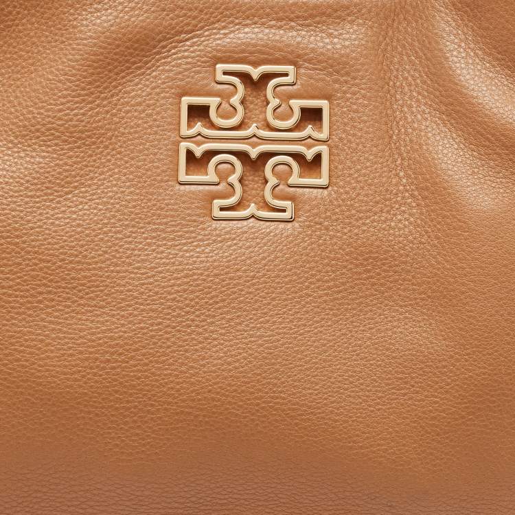 مملوكة مسبقًا Tory Burch Brown Leather Britten Slouchy Tote