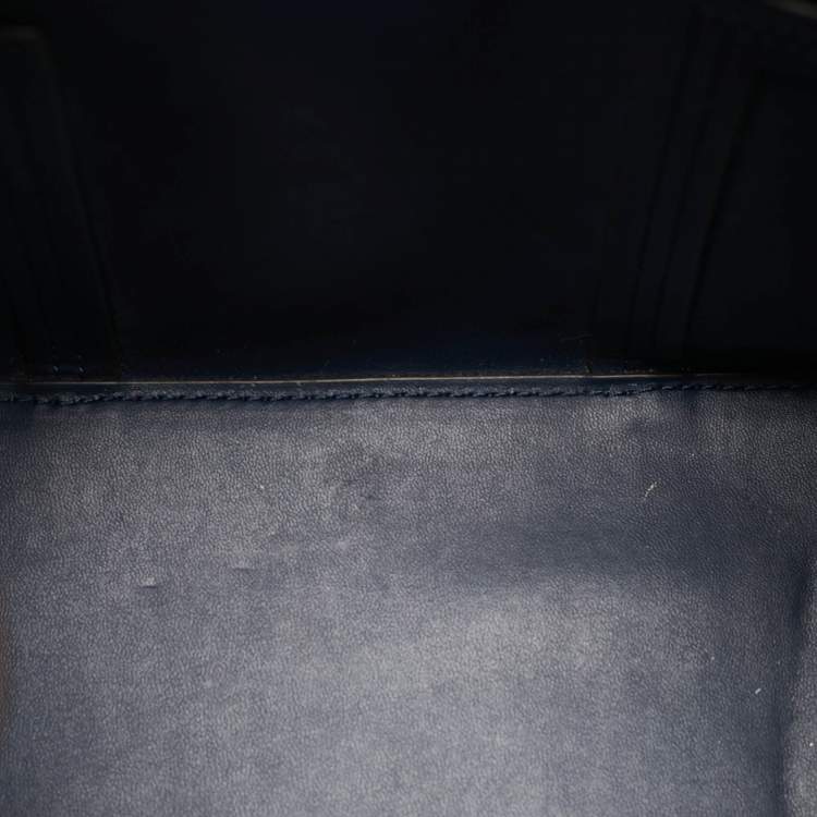 Pre Owned Tory Burch Green Leather Small Block T Bucket Bag