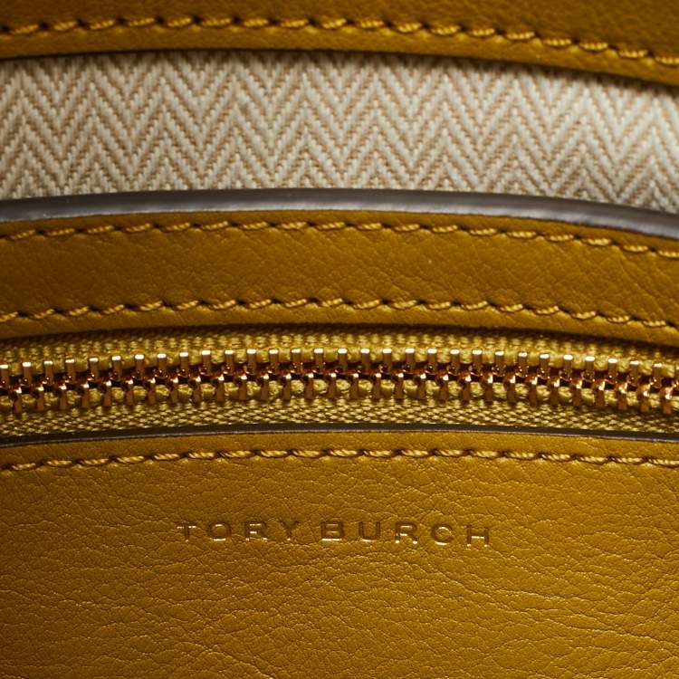 مملوكة مسبقًا Tory Burch Multicolor Jute,Leather and Suede Lee Radziwill Double Bag