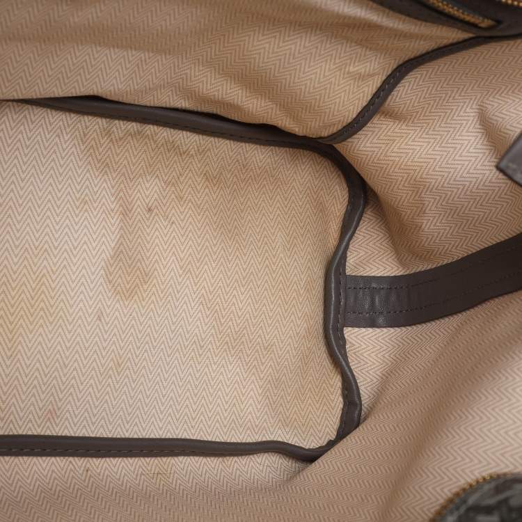 مملوكة مسبقًا Tory Burch Grey Coated Canvas Ever Ready Tote