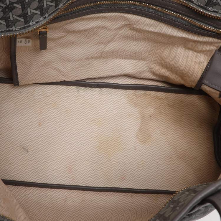 مملوكة مسبقًا Tory Burch Grey Coated Canvas Ever Ready Tote