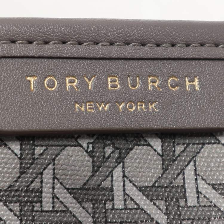 مملوكة مسبقًا Tory Burch Grey Coated Canvas Ever Ready Tote