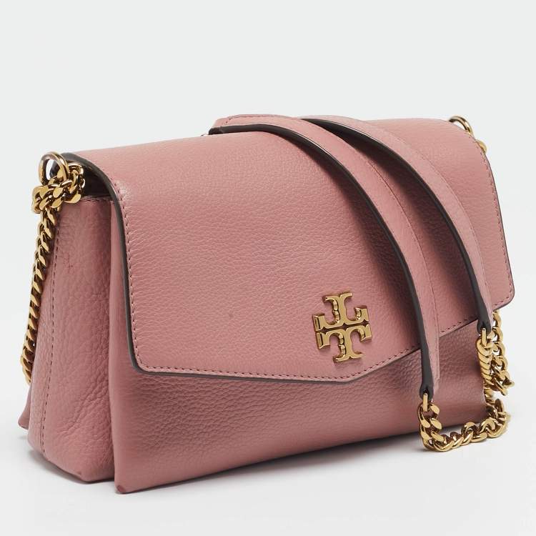 Pre Owned Tory Burch Pink Leather Kira Shoulder Bag