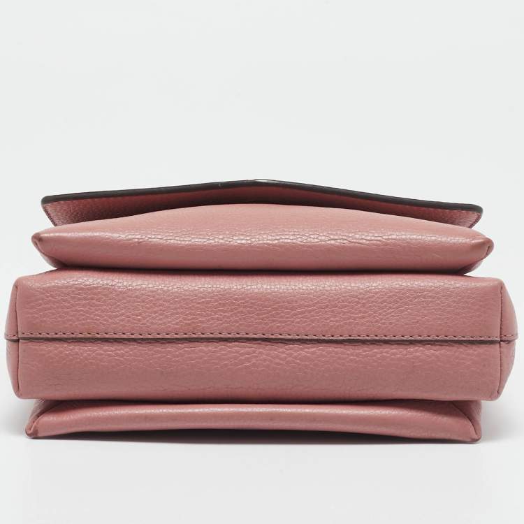 Pre Owned Tory Burch Pink Leather Kira Shoulder Bag
