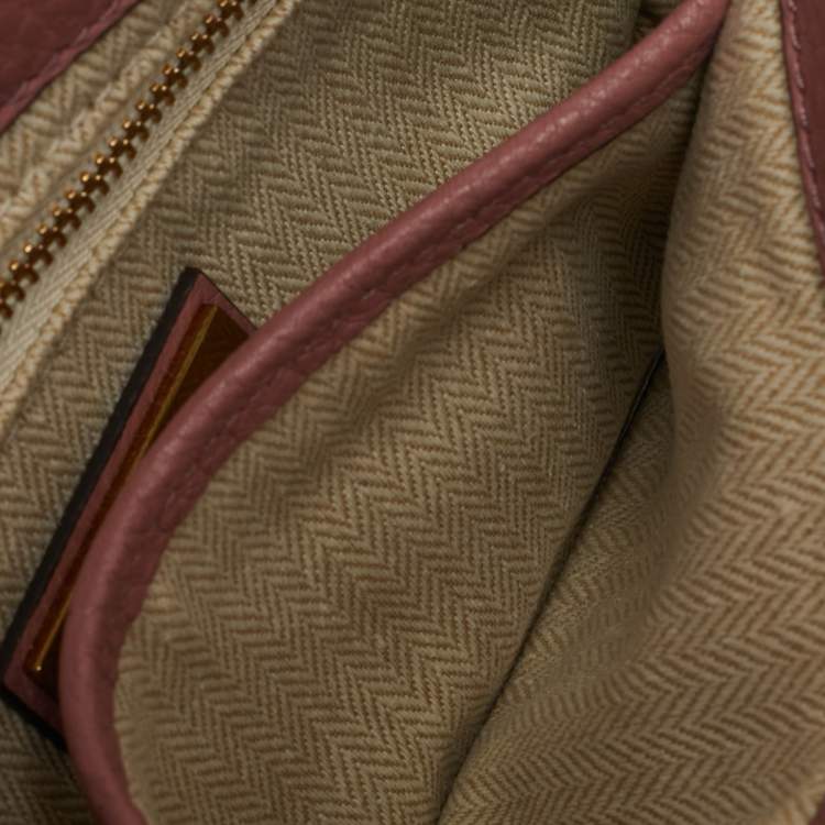 Pre Owned Tory Burch Pink Leather Kira Shoulder Bag