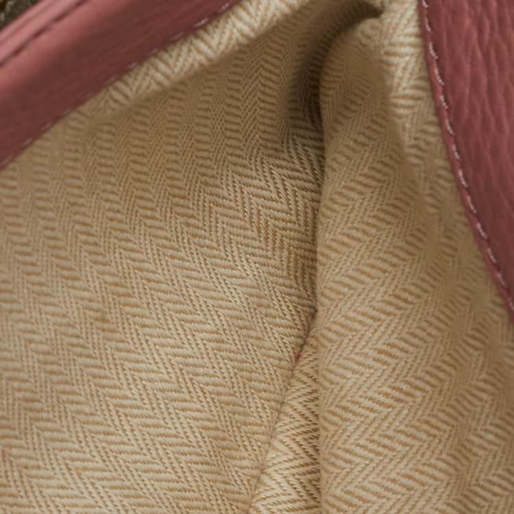Pre Owned Tory Burch Pink Leather Kira Shoulder Bag