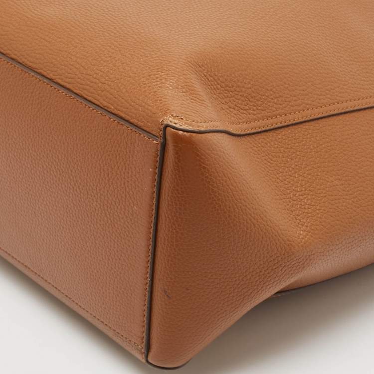 Pre Owned Tory Burch Brown Leather Perry Tote