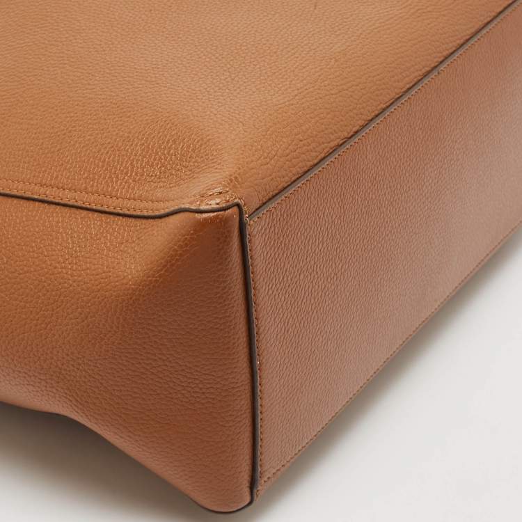 Pre Owned Tory Burch Brown Leather Perry Tote