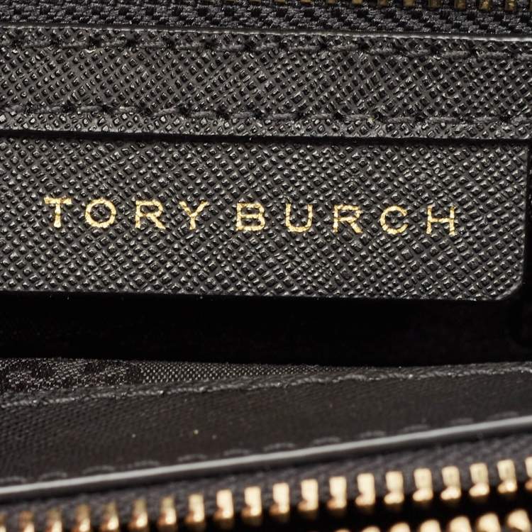 Pre Owned Tory Burch Black Leather Emerson Combo Crossbody Bag