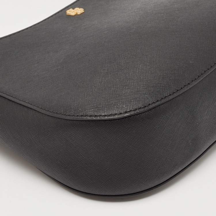 Pre Owned Tory Burch Black Leather Emerson Swingpack Shoulder Bag