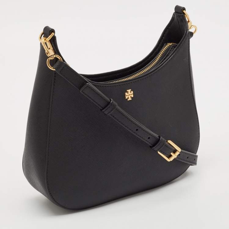 Pre Owned Tory Burch Black Leather Emerson Swingpack Shoulder Bag