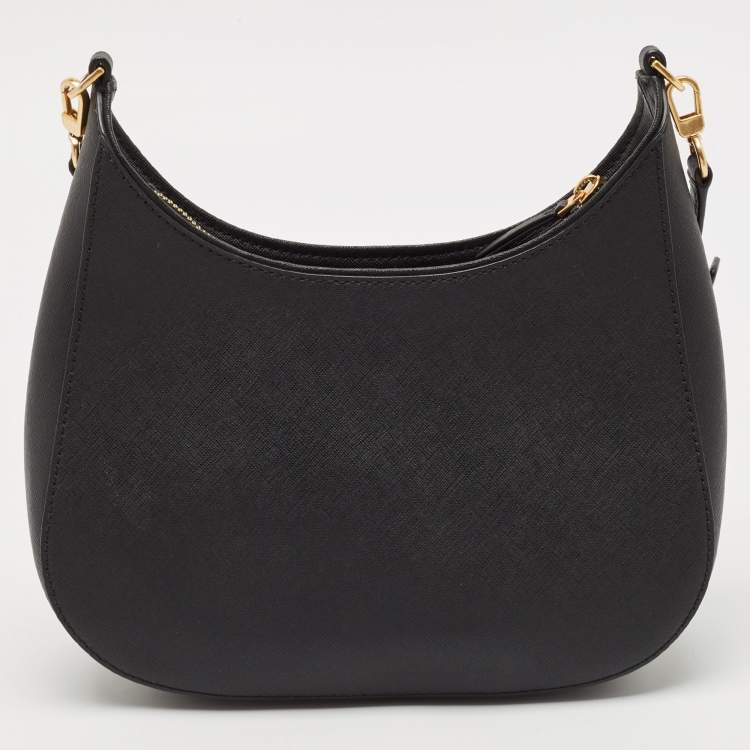 Pre Owned Tory Burch Black Leather Emerson Swingpack Shoulder Bag