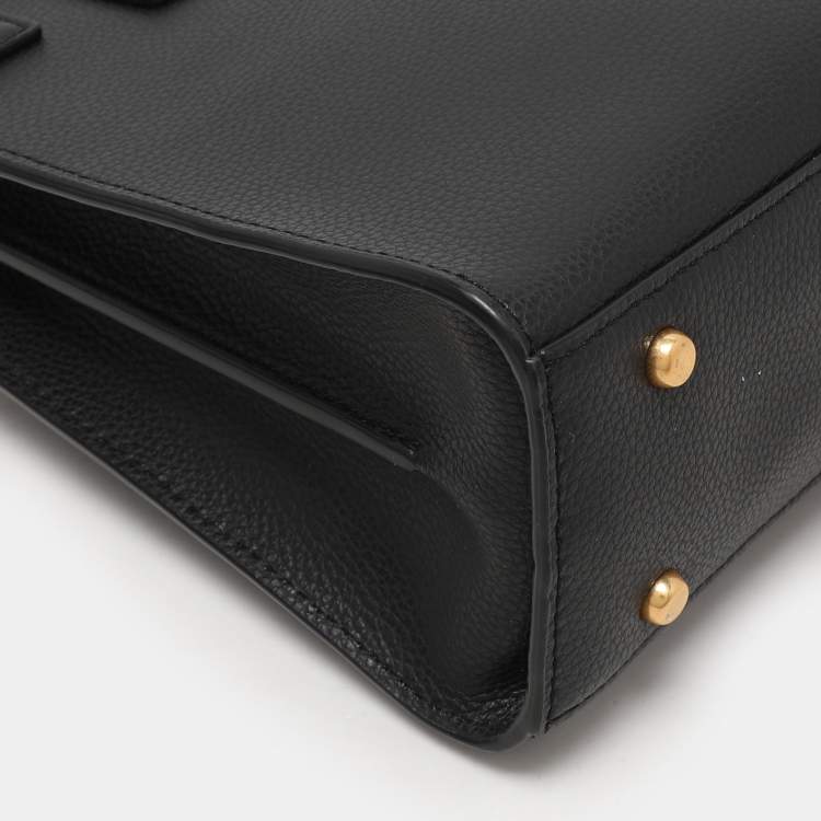 Pre Owned Tory Burch Black Leather Walker Tote