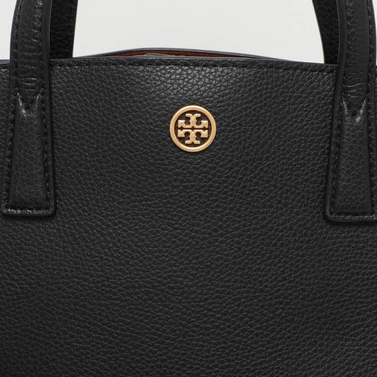 Pre Owned Tory Burch Black Leather Walker Tote