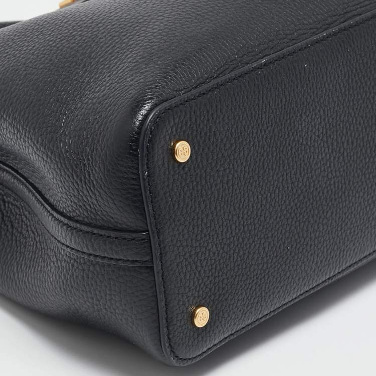 Pre Owned Tory Burch Black Leather Small Britten Satchel