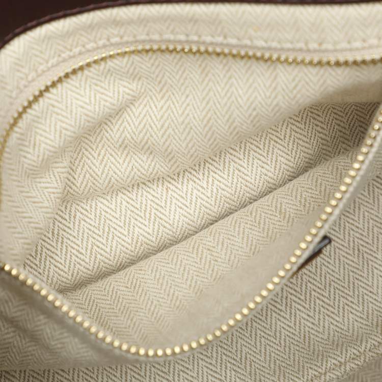 مملوكة مسبقًا Tory Burch Green Leather and Suede Whipstitch Flap Bag