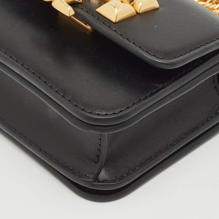 Pre Owned Tory Burch Black Leather Mini Eleanor Crossbody Bag