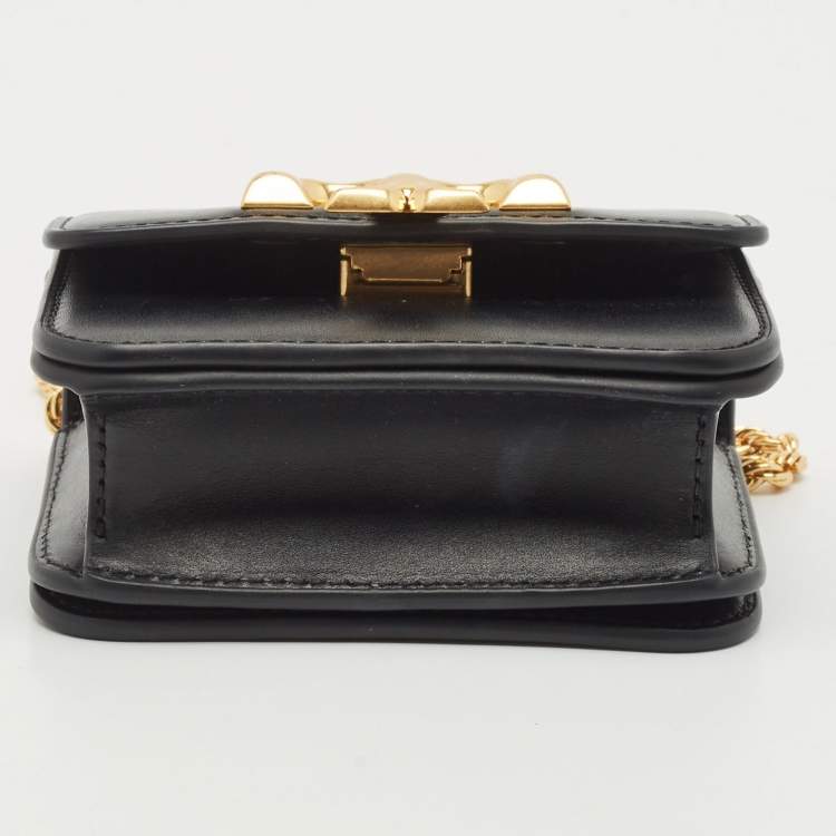 Pre Owned Tory Burch Black Leather Mini Eleanor Crossbody Bag