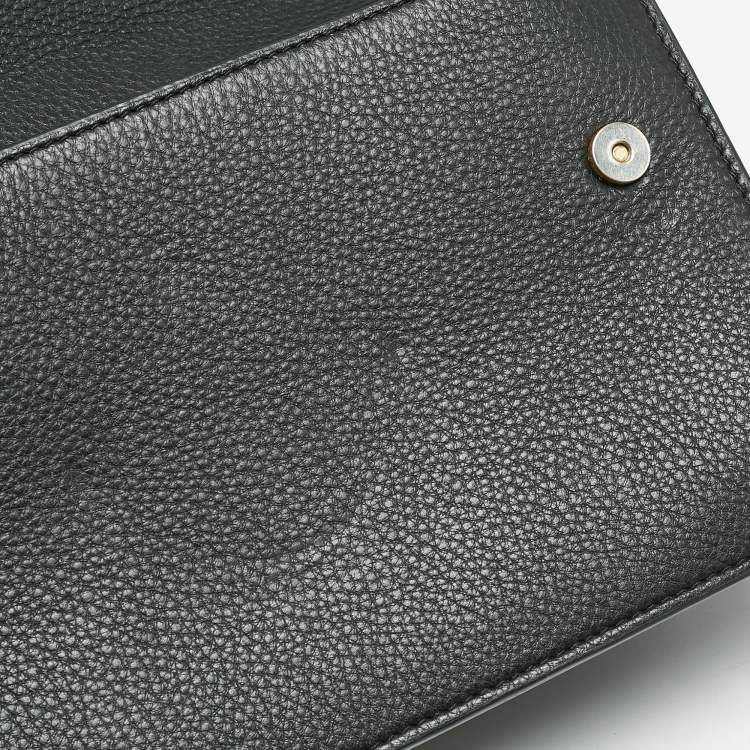 Pre Owned Tory Burch Black Leather and Suede Miller Shoulder Bag