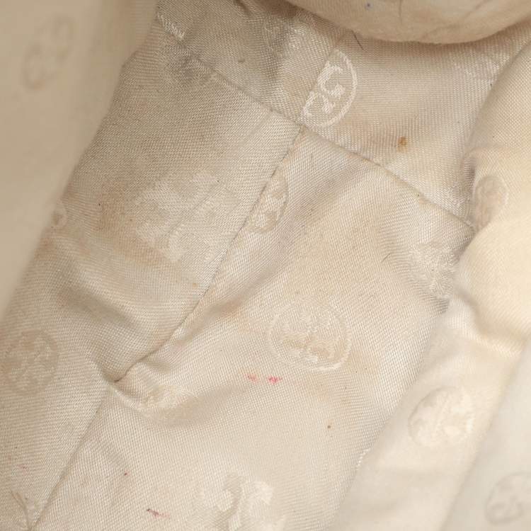 Pre Owned Tory Burch Beige Leather Amanda Tote