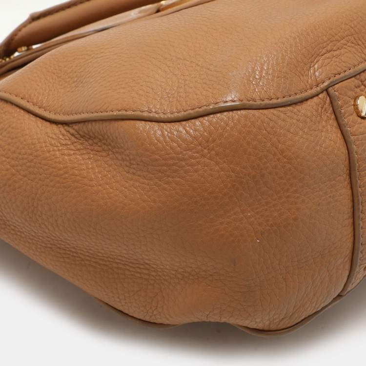 Pre Owned Tory Burch Beige Leather Amanda Tote