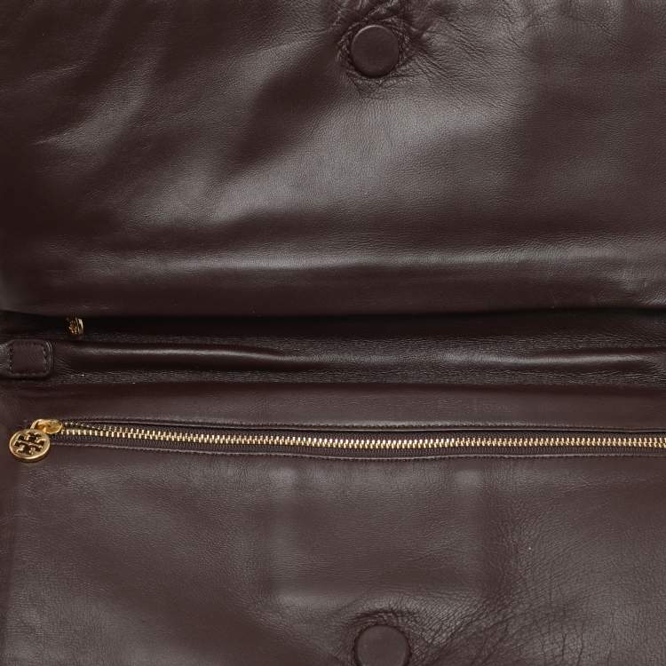 Pre Owned Tory Burch Multicolor Canvas and Patent Leather Shoulder Bag