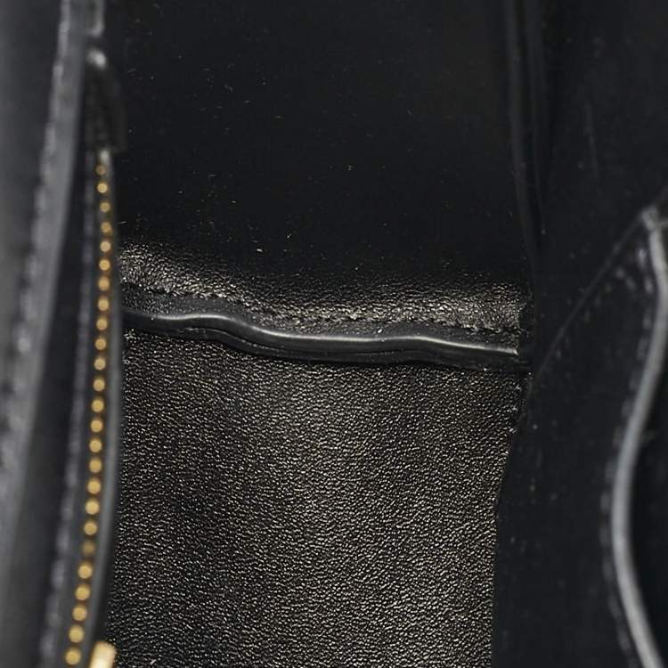 Pre Owned Tory Burch Black Leather Small Fleming Shoulder Bag