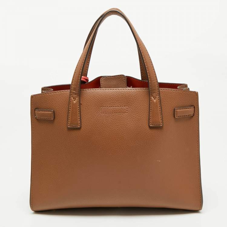 Pre Owned Tory Burch Brown Leather Walker Tote
