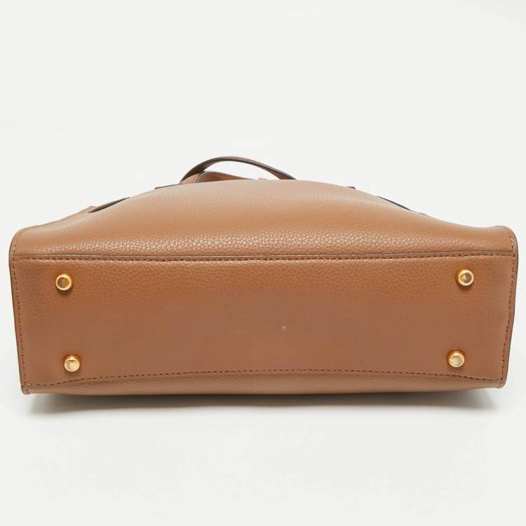 Pre Owned Tory Burch Brown Leather Walker Tote