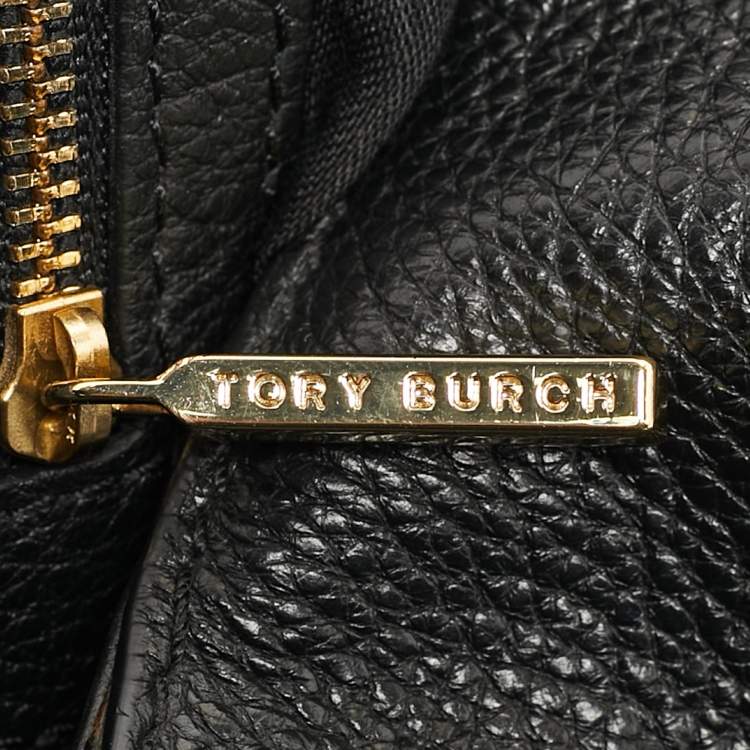 Pre Owned Tory Burch Black Leather Chelsea Flap Shoulder Bag