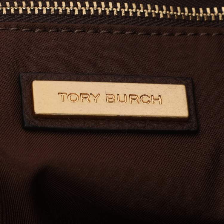 Pre Owned Tory Burch Brown Suede McGraw Slouchy Tote