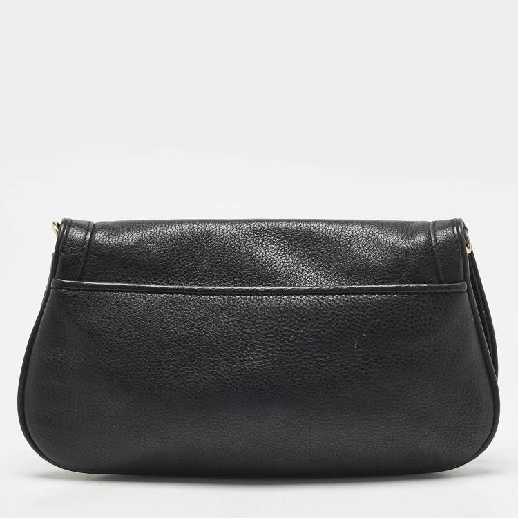 Pre Owned Tory Burch Black Leather Amanda Shoulder Bag