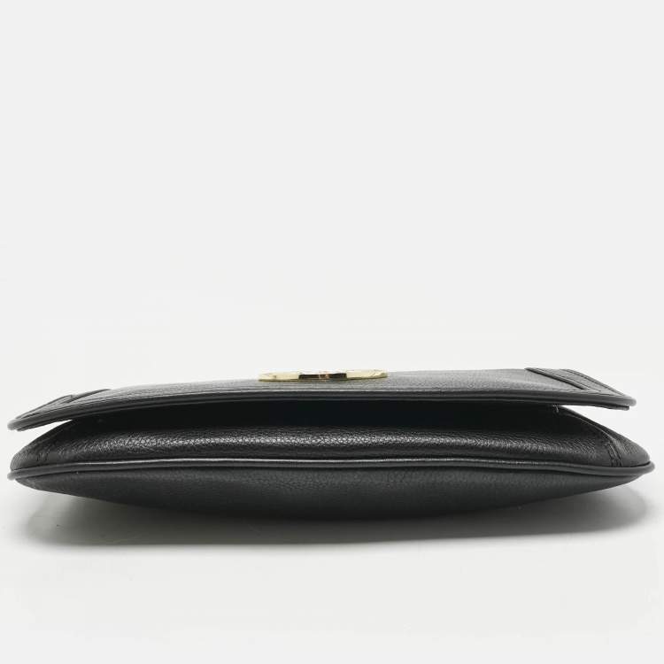Pre Owned Tory Burch Black Leather Amanda Shoulder Bag