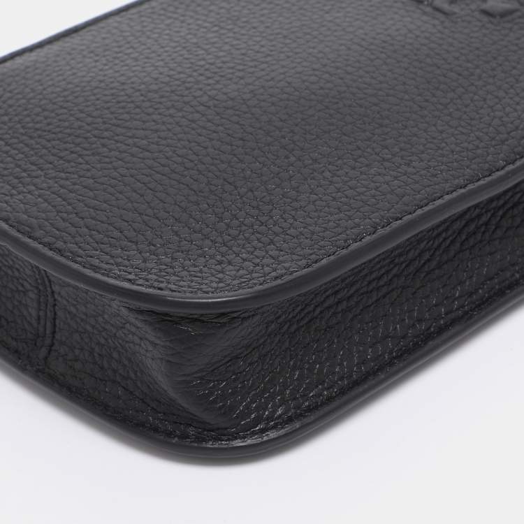 مملوكة مسبقًا Tory Burch Black Leather Thea Cellphone Crossbody Bag