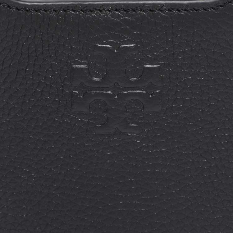 مملوكة مسبقًا Tory Burch Black Leather Thea Cellphone Crossbody Bag