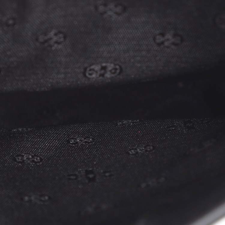 مملوكة مسبقًا Tory Burch Black Leather Thea Cellphone Crossbody Bag