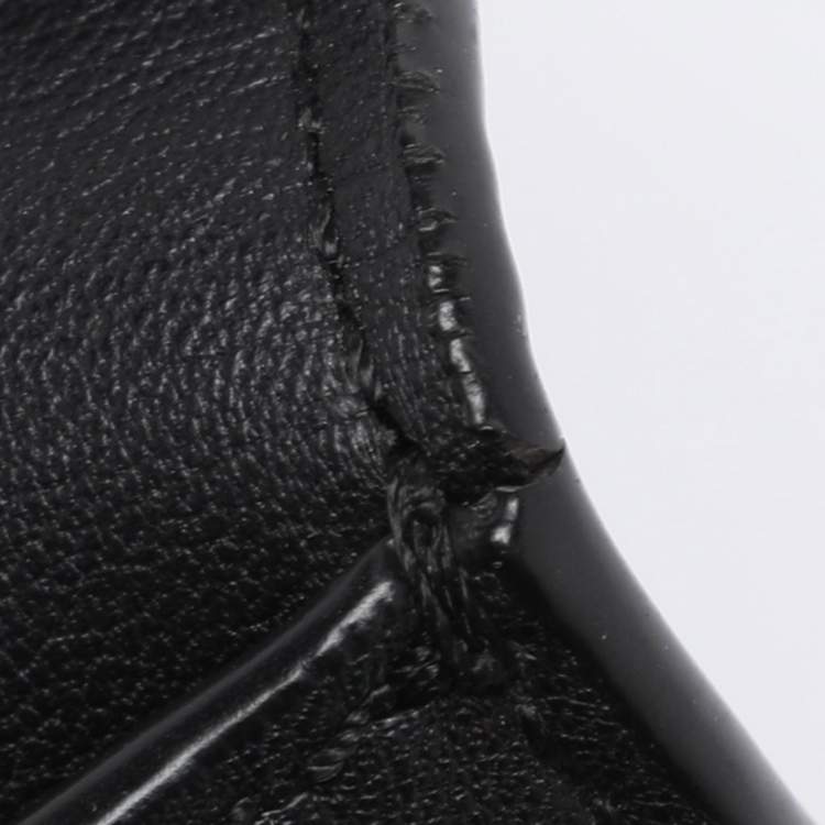 Pre Owned Tory Burch Black Leather Georgia Turn-Lock Crossbody Bag