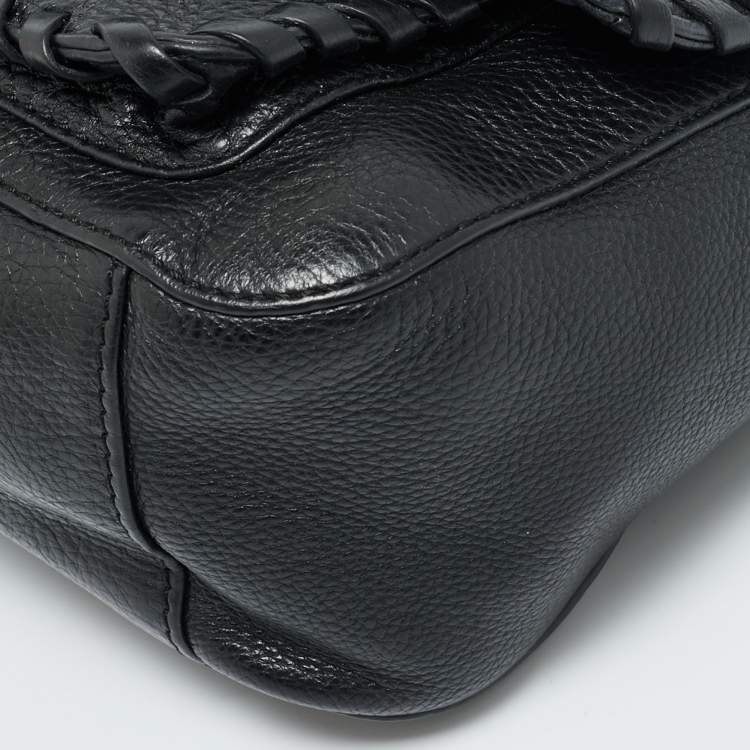Pre Owned Tory Burch Black Leather Chelsea Shoulder Bag