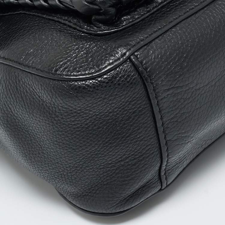 Pre Owned Tory Burch Black Leather Chelsea Shoulder Bag