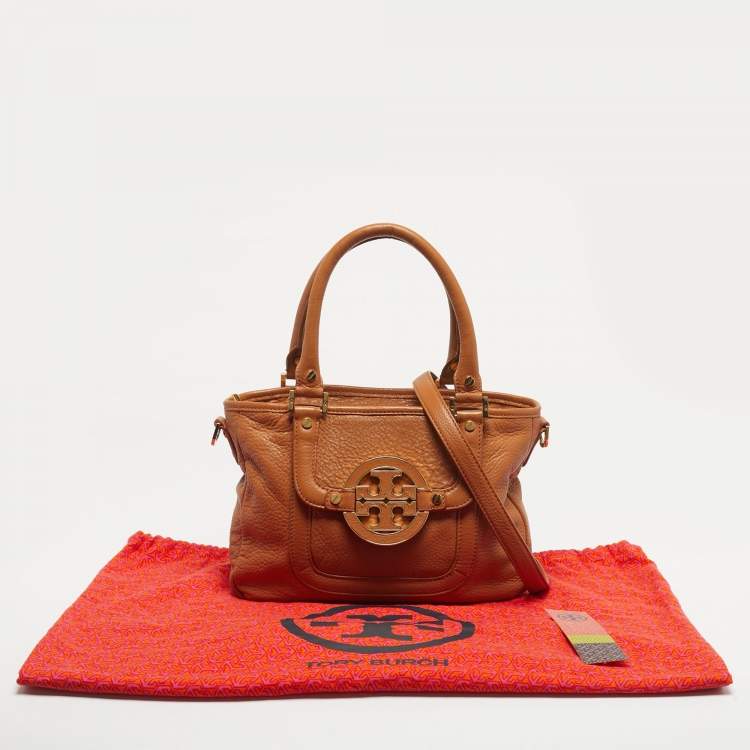 Pre Owned Tory Burch Tan Leather Amanda Tote