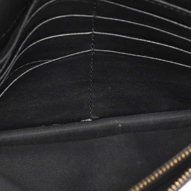 Pre Owned Tory Burch Black Leather Chain Clutch