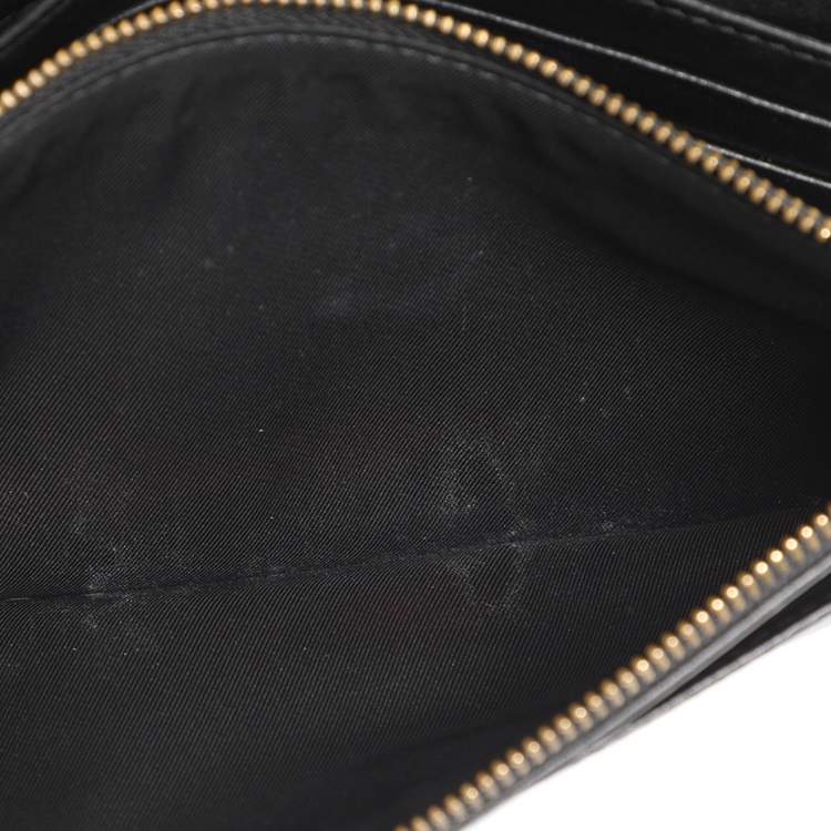 Pre Owned Tory Burch Black Leather Chain Clutch