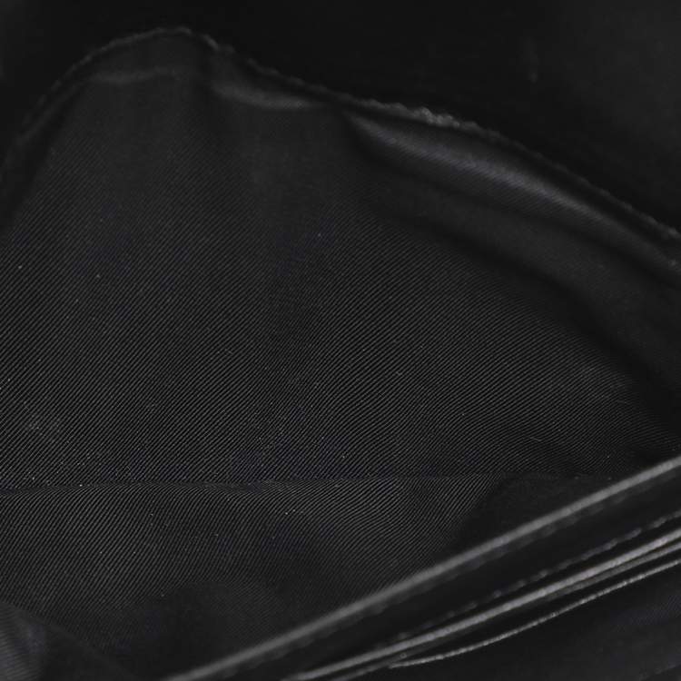 Pre Owned Tory Burch Black Leather Chain Clutch